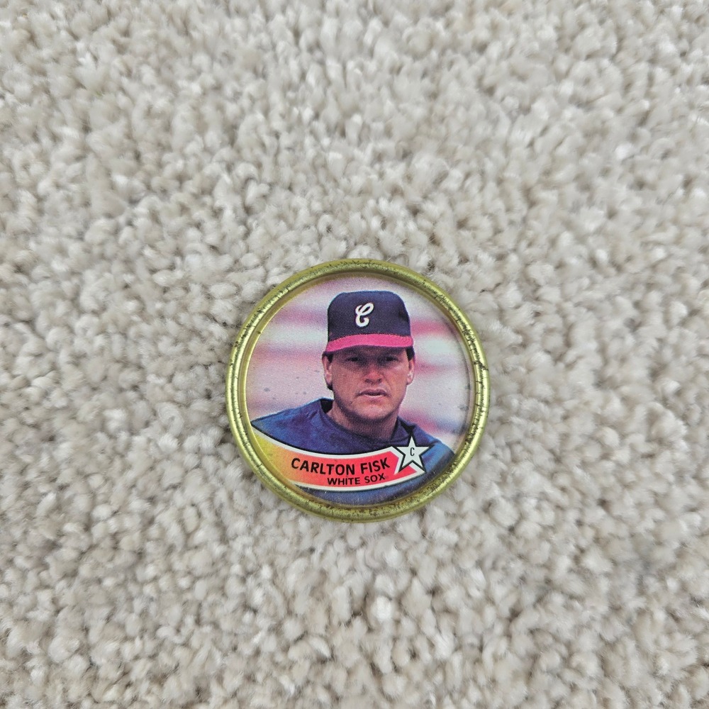 Topps Baseball Coin Carlton Fisk White Sox 1989 #40 Vintage‎ Collectible